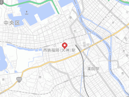 BeeRUSH 大名店の地図