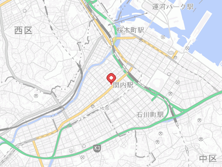 スリーモンキーズカフェ 横浜関内店の地図