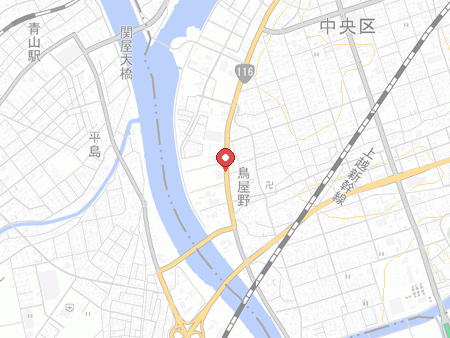 ラウンドワンスタジアム 新潟店の地図