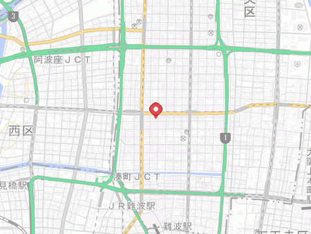 卓球カフェ＆バー パレット 心斎橋店の地図
