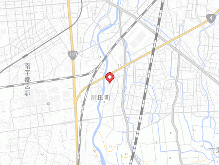 ラウンドワンスタジアム 宇都宮店の地図