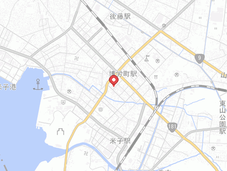 米子マンガミュージアム×スペースクリエイト自遊空間の地図