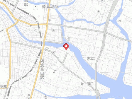 ラウンドワン 徳島・万代店の地図