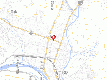 可部ボウルの地図