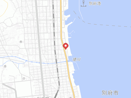 自遊空間 別府若草店の地図