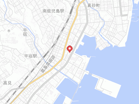 ラウンドワンスタジアム 鹿児島宇宿店の地図