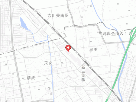 ラウンドワンスタジアム ららぽーと新三郷店の地図