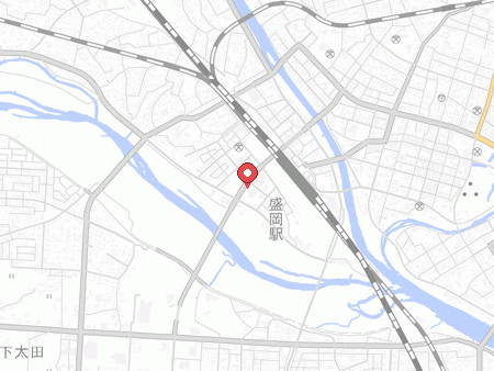 ラウンドワンスタジアム 盛岡店の地図