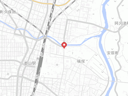 ラウンドワンスタジアム 郡山店の地図