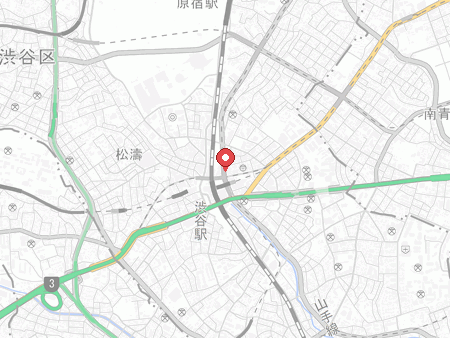 渋谷卓球倶楽部の地図