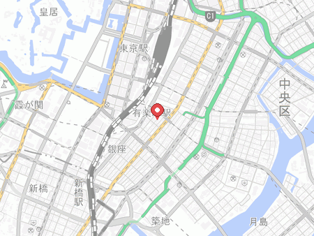 THE BAGUS PLACE 銀座の地図