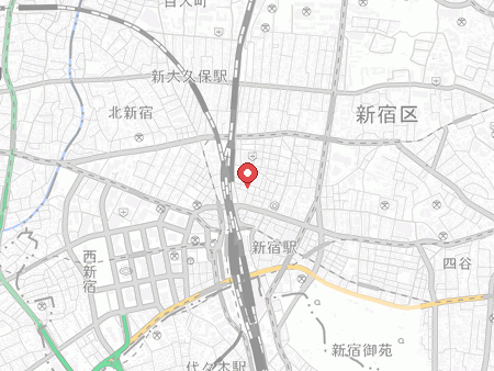 グランサイバーカフェ バグース 新宿店の地図