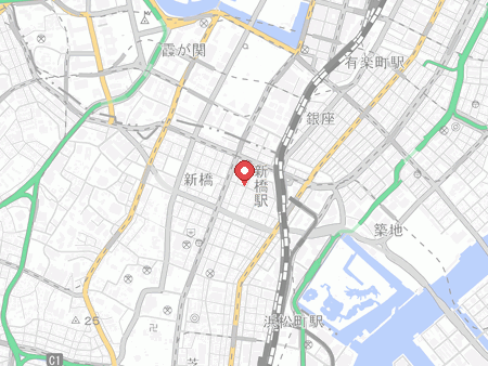 バグース 新橋店の地図