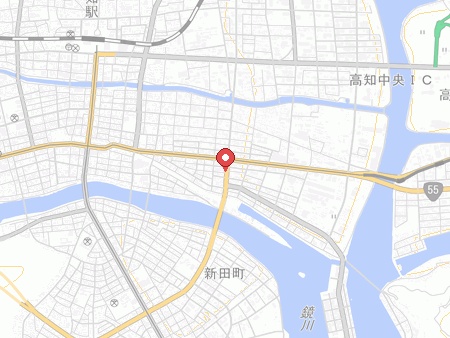 ラウンドワン 高知店の地図