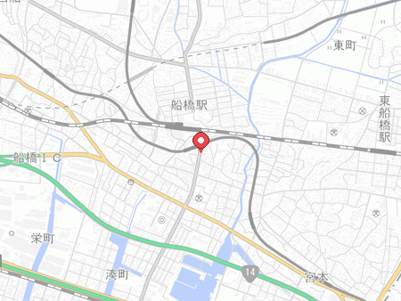 BAGUS 船橋店の地図
