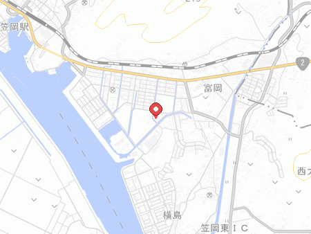 笠岡市民体育館センターの地図