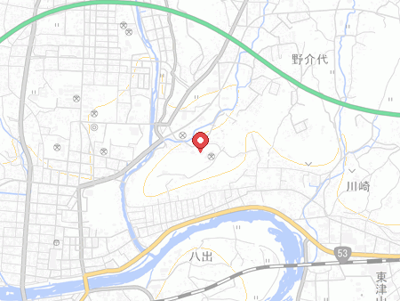津山市岡山県津山東体育館の地図