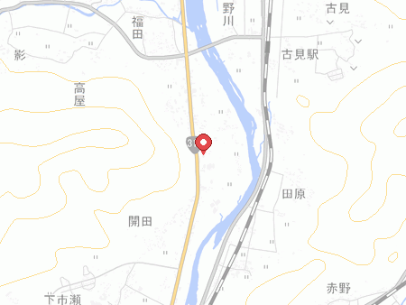 まにわバッティングスタジアムの地図
