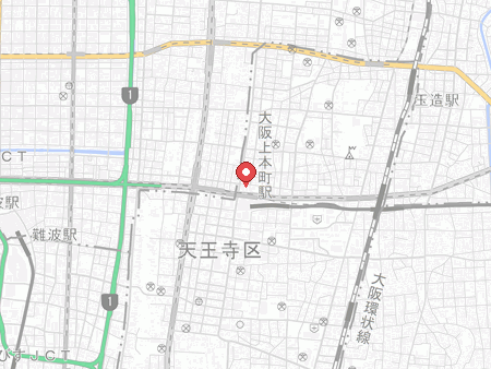 上六卓球センターの地図