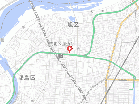 川嶋卓球場の地図