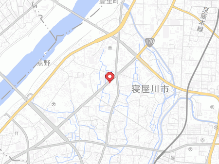 ねやがわ卓球場の地図