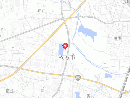枚方市立総合体育館の地図