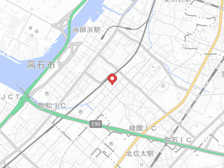 ワンコイン卓球スペースの地図
