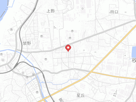 大槻卓球場の地図