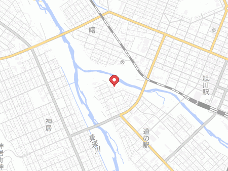 旭川大雪アリーナの地図