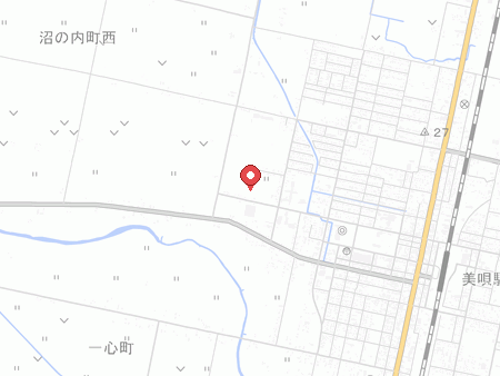 美唄市総合体育館の地図