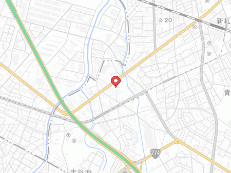 厚別区体育館の地図