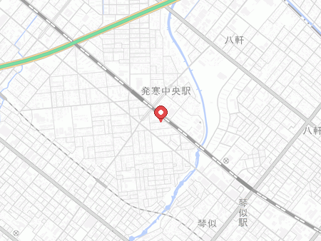 札幌市西区体育館の地図