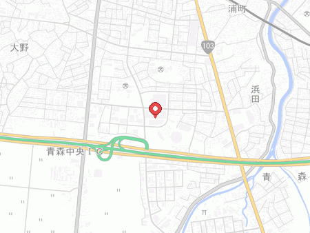 ラウンドワン 青森店の地図