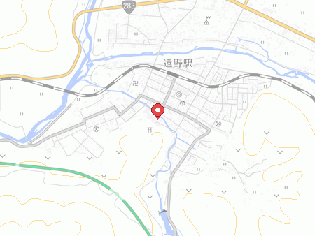 遠野市民体育館の地図