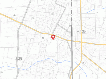 水沢体育館の地図