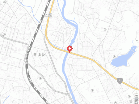 自遊空間 盛岡高松店の地図