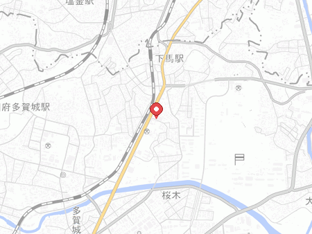 多賀城市総合体育館の地図