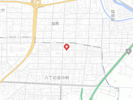 仙台市若林体育館の地図