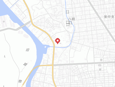 秋田市立体育館の地図