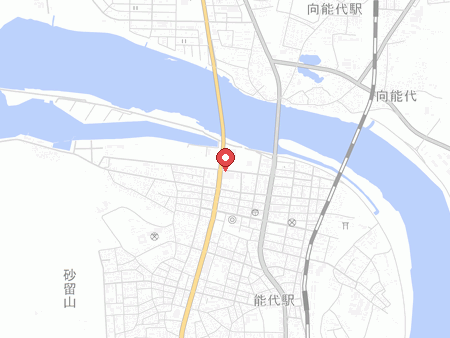 能代市総合体育館の地図