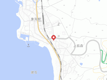 にかほ市象潟体育館の地図