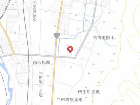 あいづ総合体育館の地図