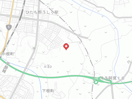 牛久運動公園体育館の地図