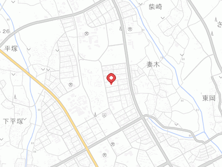妻木バッティングセンターの地図