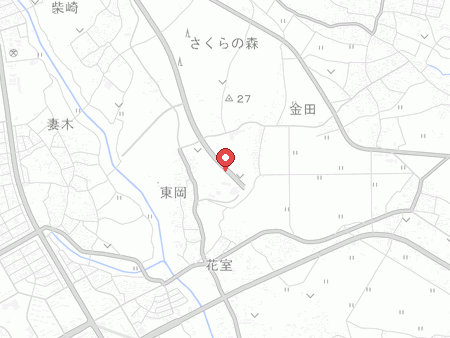 桜総合体育館の地図