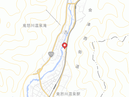 鬼怒川御苑の地図