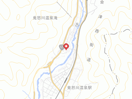 ほてる白河湯の蔵の地図