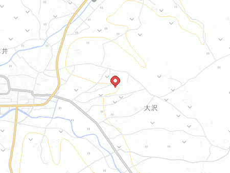 益子町北運動場体育館の地図
