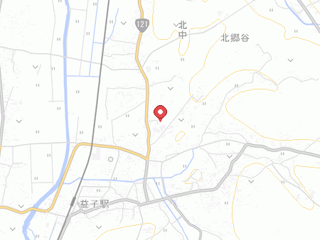 益子町総合体育館の地図