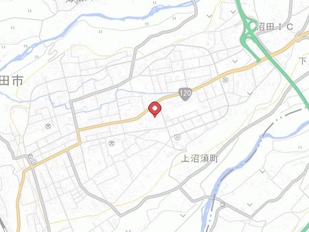沼田市民体育館の地図
